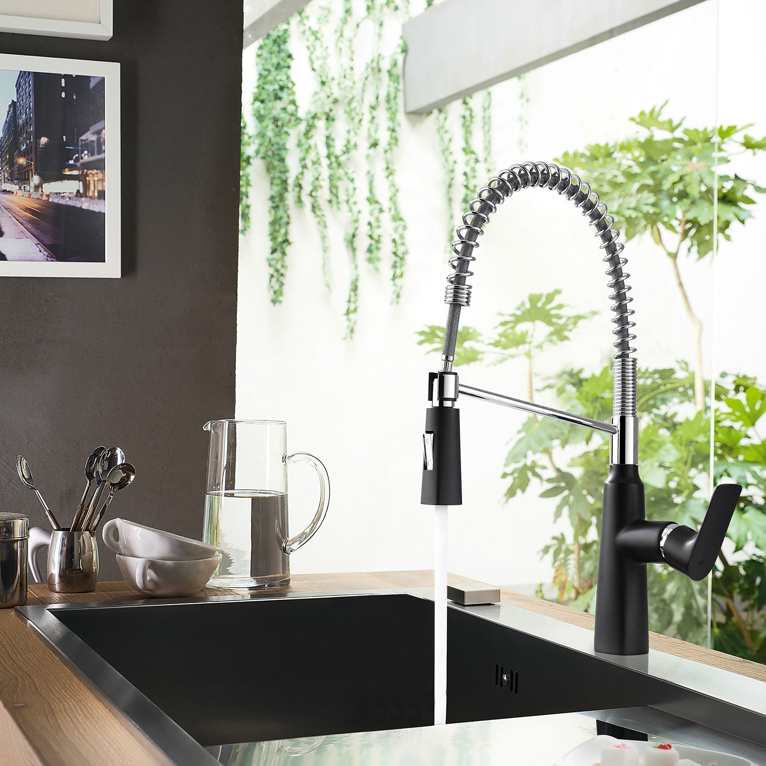 grifo de cocina con dispensador de jab&oacute;n