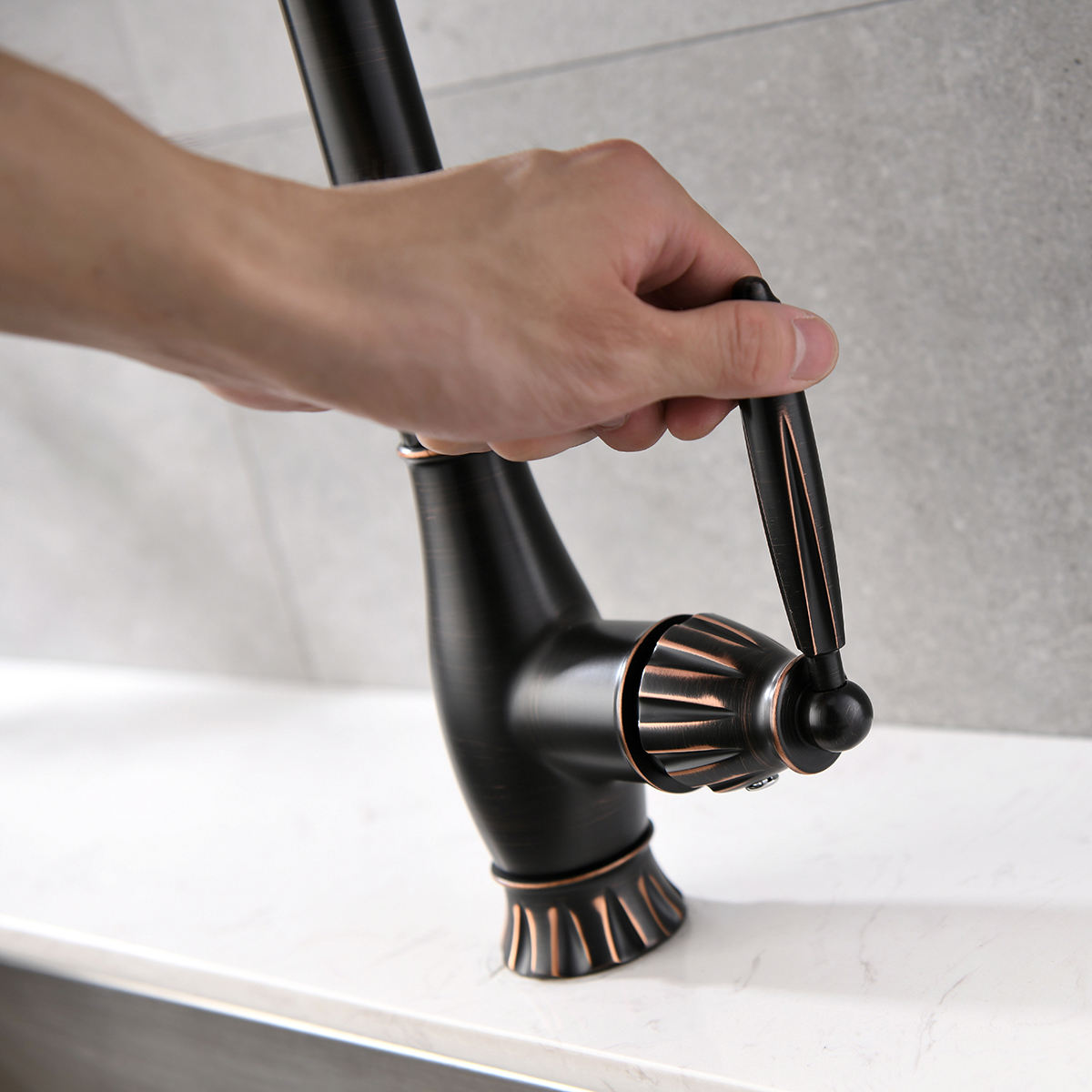 grifo de cocina moen cenador