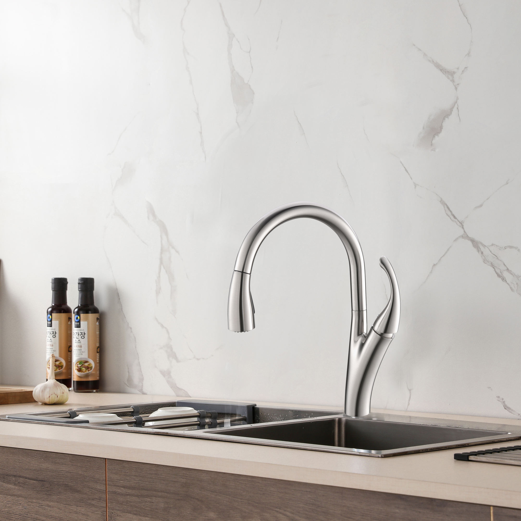 grifo de cocina de bronce