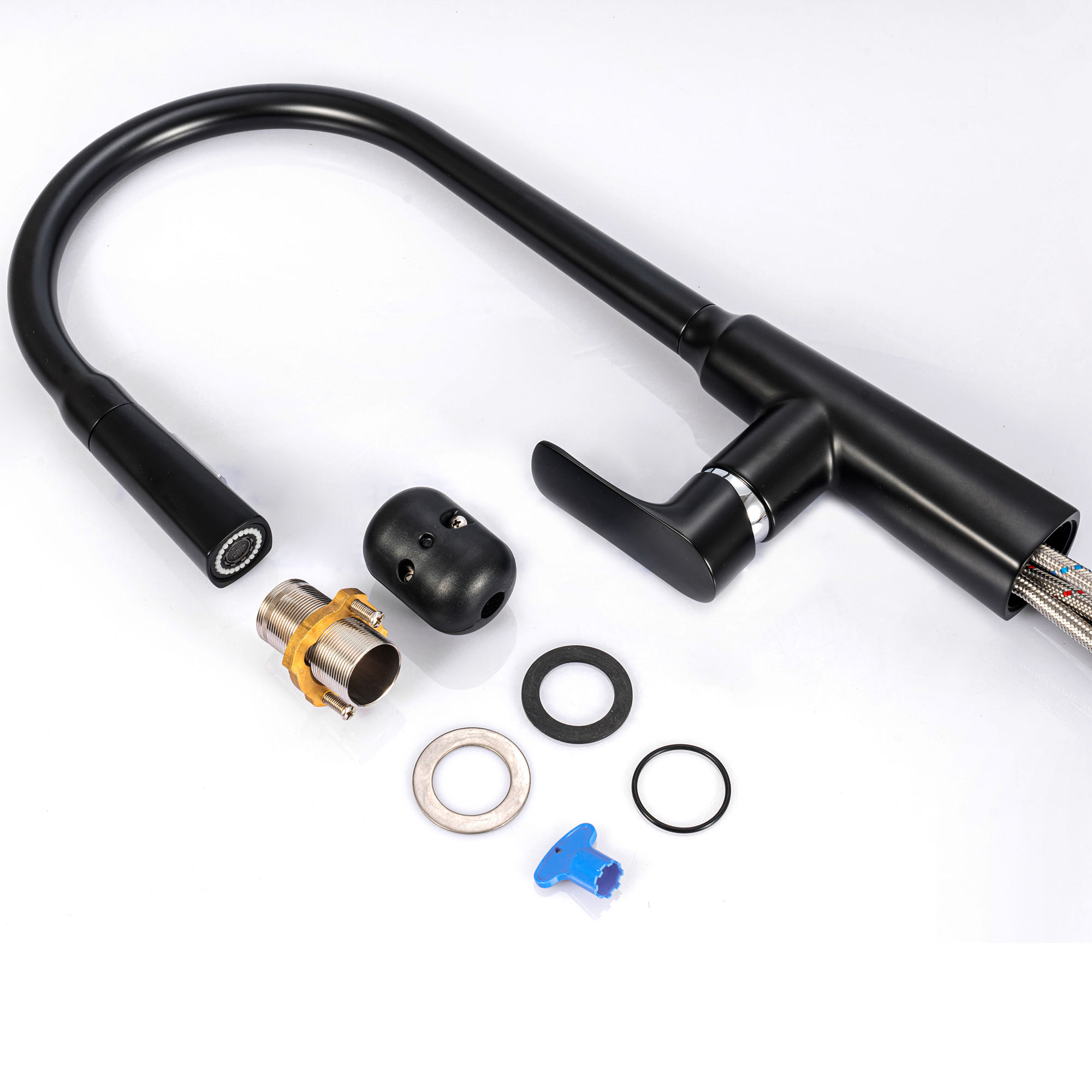 grifo de cocina de dos manijas