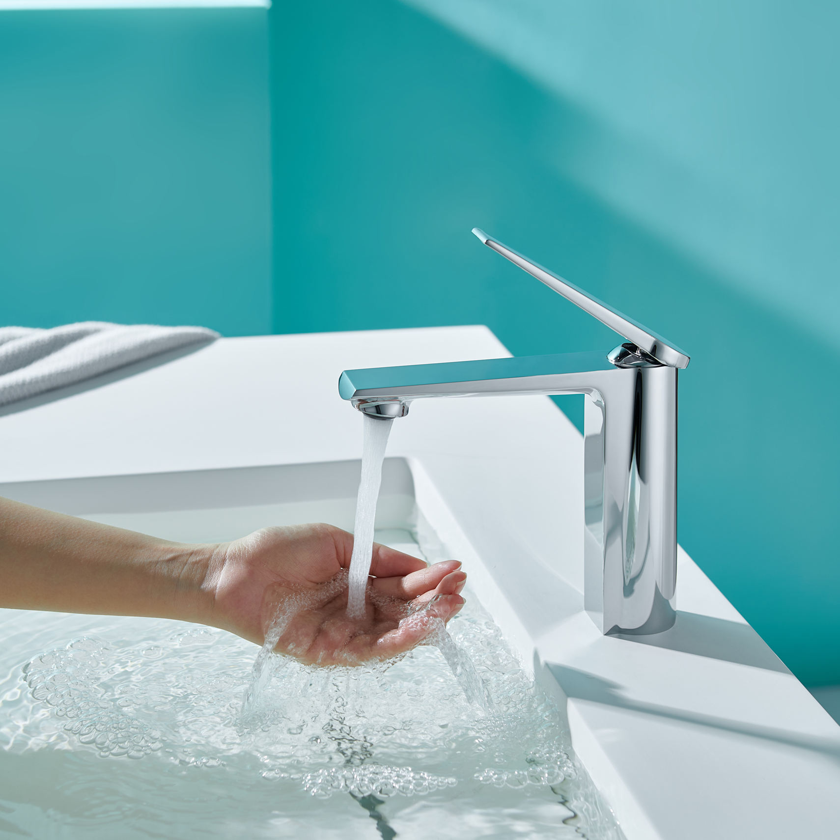 grifo de lavabo de cascada